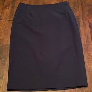 White House Black Market Navy Pencil Skirt with Stitch Detail